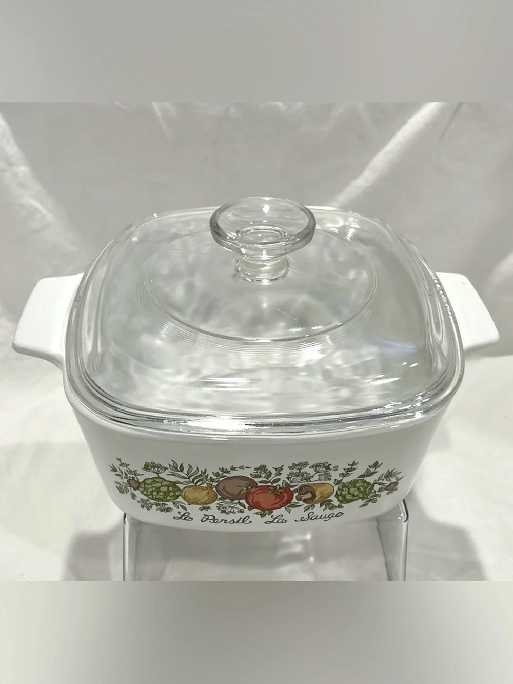 Vintage Corningware “Spice of Life” 1.5 Qt Lidded Baking Casserole Dish | EUC